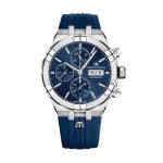 Maurice Lacroix Aikon AI6038-SS00B-430-4 (2024) - Blue dial 44 mm Steel case (3/3)