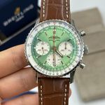 Breitling Navitimer AB0139211L1P1 (2024) - Groen wijzerplaat 41mm Staal (8/8)