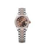 Rolex Lady-Datejust 279381RBR (2024) - Brown dial 28 mm Steel case (1/8)