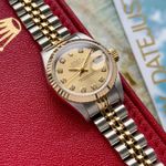 Rolex Lady-Datejust 69173 (1997) - Gold dial 26 mm Gold/Steel case (1/8)