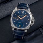 Panerai Luminor Due PAM00729 (Unknown (random serial)) - Blue dial 45 mm Titanium case (1/8)