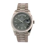 Rolex Day-Date 40 228239 (2021) - Grey dial 40 mm White Gold case (2/8)