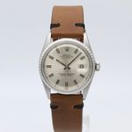 Rolex Datejust 1603 (1970) - Zilver wijzerplaat 36mm Staal (1/8)