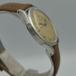 Omega Vintage ref 2480 -1 bumper automatic cal. 28.10RA serviced vintage 40's (1940) - Zwart wijzerplaat 40mm Staal (4/8)