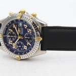 Breitling Chronomat B13350 (2002) - Black dial 40 mm Gold/Steel case (7/8)