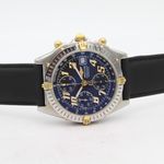 Breitling Chronomat B13350 (2002) - Black dial 40 mm Gold/Steel case (8/8)