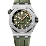 Audemars Piguet Royal Oak Offshore Diver 15720ST.OO.A052CA.01 (2025) - Groen wijzerplaat 42mm Staal (1/1)