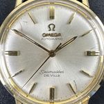 Omega Seamaster DeVille 165.020 (1966) - White dial 34 mm Gold/Steel case (2/8)