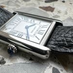 Cartier Tank Solo WSTA0030 (2020) - White dial 24 mm Steel case (5/8)