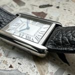 Cartier Tank Solo WSTA0030 (2020) - White dial 24 mm Steel case (3/8)