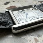 Cartier Tank Solo WSTA0030 (2020) - White dial 24 mm Steel case (4/8)