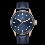 Blancpain Fifty Fathoms Bathyscaphe 5000-36S40-O52A (2022) - Blue dial 43 mm Red Gold case (1/1)