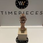 Rolex Datejust 31 278275 (2023) - Brown dial 31 mm Rose Gold case (1/8)