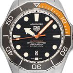 TAG Heuer Aquaracer WBP5A8A.BF0619 (2025) - Black dial 45 mm Titanium case (1/7)