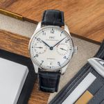 IWC Portuguese Automatic IW500107 (2005) - Silver dial 42 mm Steel case (1/8)