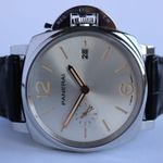 Panerai Luminor Due PAM01249 (2022) - Zilver wijzerplaat 42mm Staal (2/8)