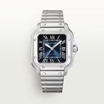 Cartier Santos WSSA0063 (2024) - Blue dial 39 mm Steel case (1/8)