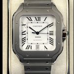Cartier Santos WSSA0089 (2026) - Wit wijzerplaat 40mm Titanium (1/1)