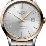 Longines Record L2.821.5.72.7 (2026) - Silver dial 40 mm Gold/Steel case (1/1)