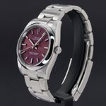 Rolex Oyster Perpetual 34 114200 (Unknown (random serial)) - Purple dial 34 mm Steel case (4/8)