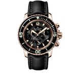 Blancpain Fifty Fathoms 5085F-3630-52A (2022) - Black dial 45 mm Rose Gold case (1/2)