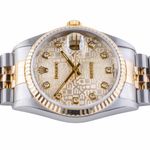 Rolex Datejust 36 16233 (1993) - Beige dial 36 mm Gold/Steel case (5/8)
