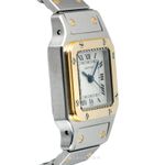 Cartier Santos 82036283 (Unknown (random serial)) - White dial 24 mm Gold/Steel case (6/8)