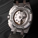 Audemars Piguet Royal Oak Offshore Chronograph 26030IO.OO.D001IN.01 (2005) - Silver dial 42 mm Titanium case (5/6)