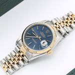 Rolex Datejust 36 16233 (Unknown (random serial)) - Blue dial 36 mm Gold/Steel case (1/6)