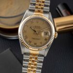 Rolex Datejust 36 16233 (1991) - Champagne dial 36 mm Gold/Steel case (3/8)
