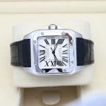 Cartier Santos 100 W20106X8 (2014) - Wit wijzerplaat 33mm Staal (5/8)