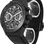 TAG Heuer Carrera Heuer-02T CAR5A90.FC6415 (Unknown (random serial)) - Black dial 45 mm Ceramic case (3/5)