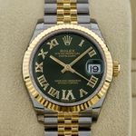 Rolex Datejust 31 278273 (2023) - Green dial 31 mm Steel case (1/8)