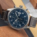 IWC Pilot Chronograph IW377706 (Unknown (random serial)) - Blue dial 43 mm Steel case (2/8)