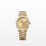 Rolex Day-Date 128348RBR (2024) - Champagne dial 43 mm Yellow Gold case (1/1)