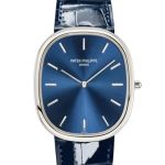 Patek Philippe Golden Ellipse 5738P-001 (2024) - Blue dial 35 mm Platinum case (4/6)