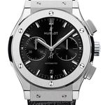 Hublot Classic Fusion Chronograph 521.NX.1171.LR (2022) - Zwart wijzerplaat 45mm Titanium (1/1)