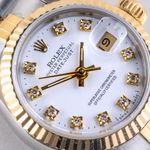 Rolex Lady-Datejust 69173 (1990) - White dial 26 mm Gold/Steel case (2/8)