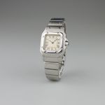 Cartier Santos 966930 (Unknown (random serial)) - White dial 25 mm Steel case (1/8)