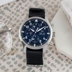 IWC Pilot Chronograph IW377709 (Unknown (random serial)) - Black dial 43 mm Steel case (1/8)