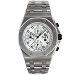 Audemars Piguet Royal Oak Offshore Chronograph 25854TI.OO.1150TI.01 (Unknown (random serial)) - White dial 42 mm Titanium case (1/1)