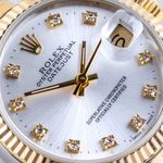 Rolex Datejust 31 68273 (1991) - Silver dial 31 mm Gold/Steel case (2/8)