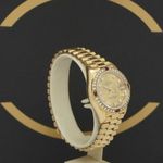 Rolex Lady-Datejust 69068 (1990) - Champagne wijzerplaat 26mm Geelgoud (3/7)