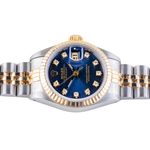 Rolex Lady-Datejust 69173 (1987) - Blue dial 26 mm Gold/Steel case (5/8)