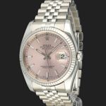 Rolex Datejust 36 116234 (2010) - Pink dial 36 mm Steel case (1/8)