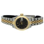 Rolex Lady-Datejust 69173 (1985) - Black dial 26 mm Gold/Steel case (4/7)