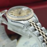 Rolex Lady-Datejust 69173 (1984) - Champagne dial 26 mm Gold/Steel case (7/8)