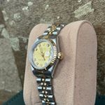 Rolex Lady-Datejust 69173 (1987) - Champagne dial 26 mm Gold/Steel case (8/8)