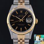 Rolex Datejust 36 16233 (1991) - 36mm Goud/Staal (1/8)