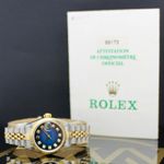 Rolex Lady-Datejust 69173 (1998) - Zwart wijzerplaat 26mm Goud/Staal (5/7)